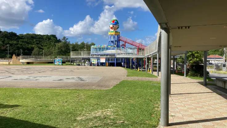 道の駅ぎのざの大型遊具がある公園エリア