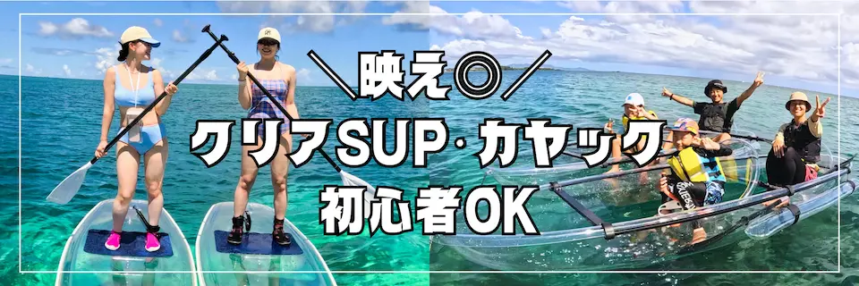 透明な海でSUPを楽しむイメージ