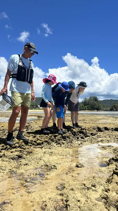 歩いて渡る干潮ツアーのイメージ