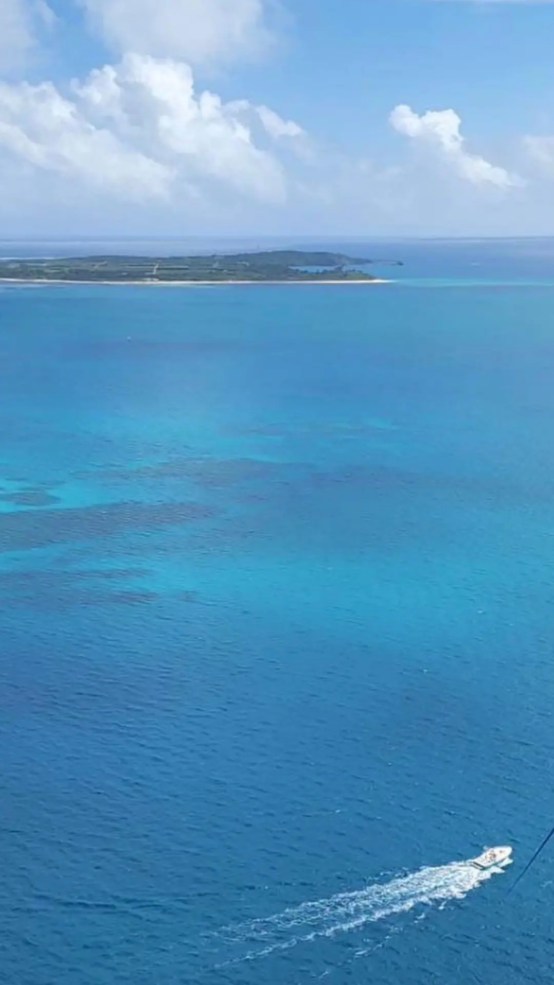 マリンアイランドのパラセーリング体験を締めくくるイメージ写真