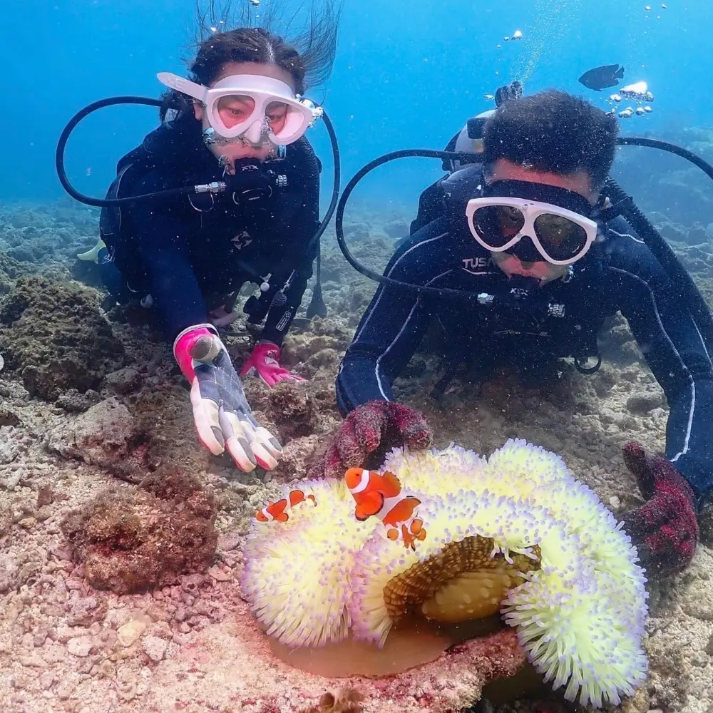 慶良間体験ダイビング＆シュノーケリングの画像2。慶良間の海を楽しむツアーの様子。